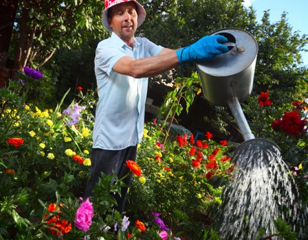 Smart irrigation system in a Kings Cross garden